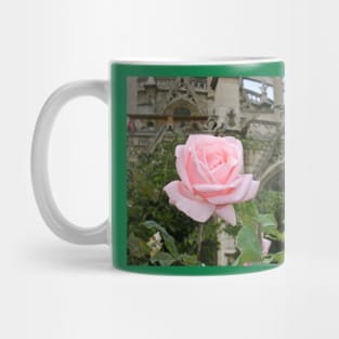 Paris Notre Dame de Paris Pink Rose Bush Mug